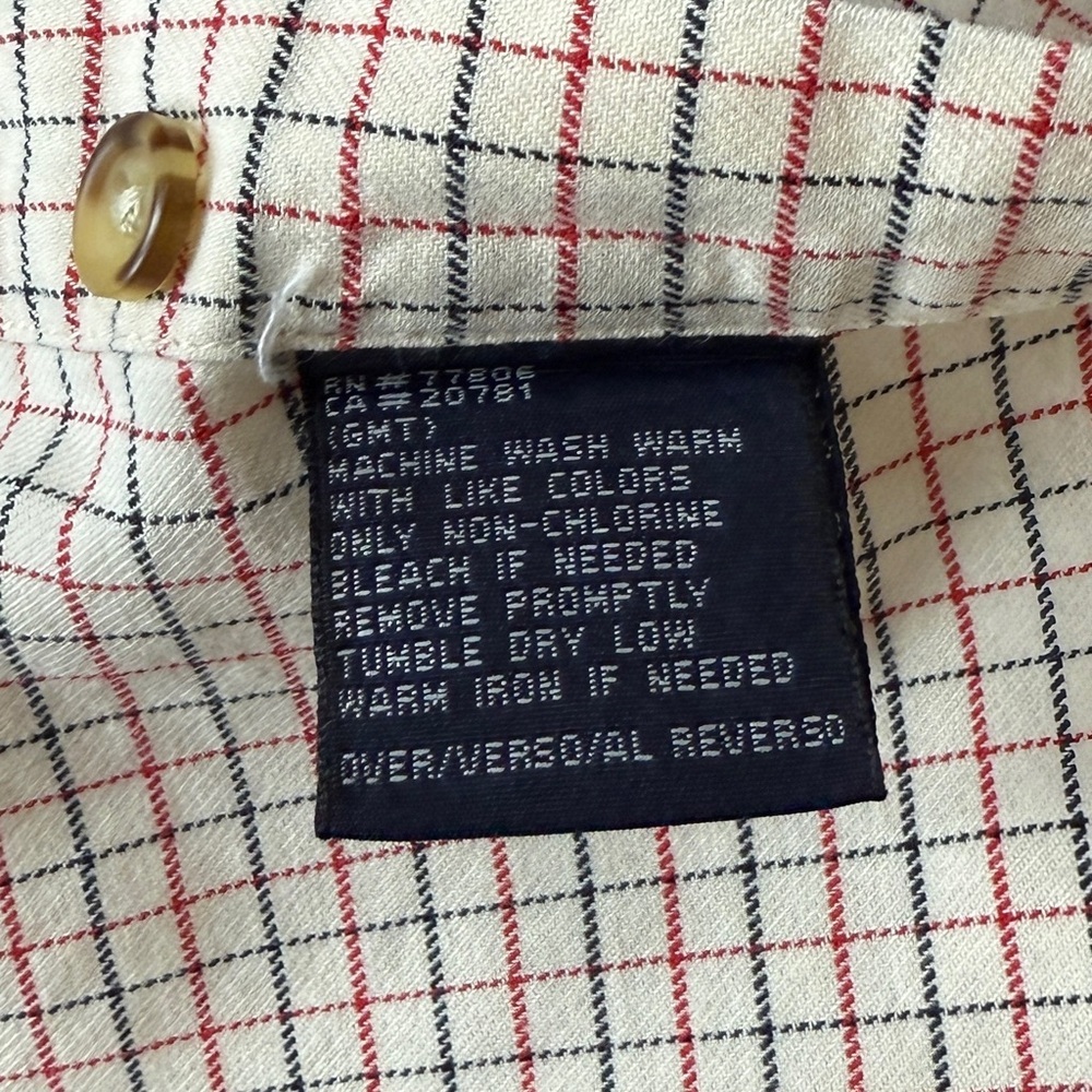 Tommy Hilfiger Men’s Plaid Long Sleeve Button Down. | Size L - Picture 8 of 9